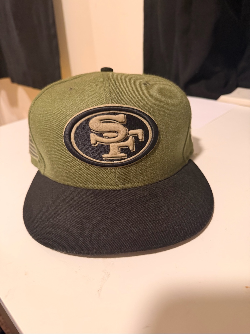 New Era Olive Green and Black SF Embroidered Snapback